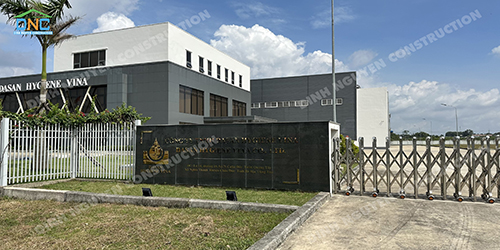 Nhà máy  công ty TNHH DASAN Hygiene Vina - Xây Dựng Đinh Nguyễn - Công Ty TNHH Xây Lắp Đinh Nguyễn